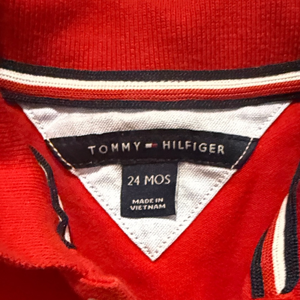 Tommy Hilfiger Kids Polo Set - Red, White, & Blue - Picture 10 of 11